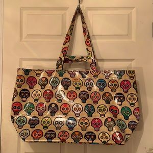 Consuela extra large sugar skull tote bag, NEVER USED!!!